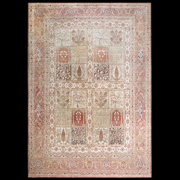 Early 20th Century Persian Tabriz Garden Carpet